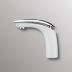 vanity faucet in white finish