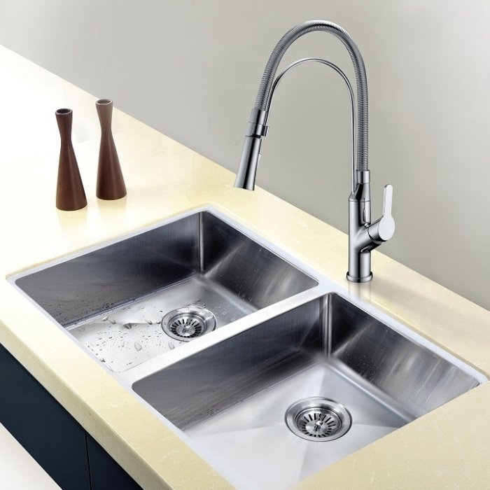 Undermount Equal Double Bowl Sink - Fusion Home