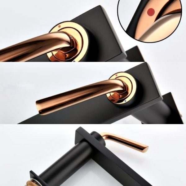 bathroom faucet in black finish