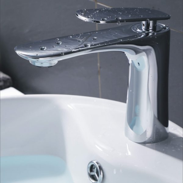 bathroom tap in chrome finish