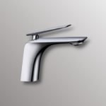 chrome bathroom faucet