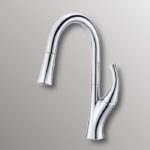 contemporary pull down kitchen faucet