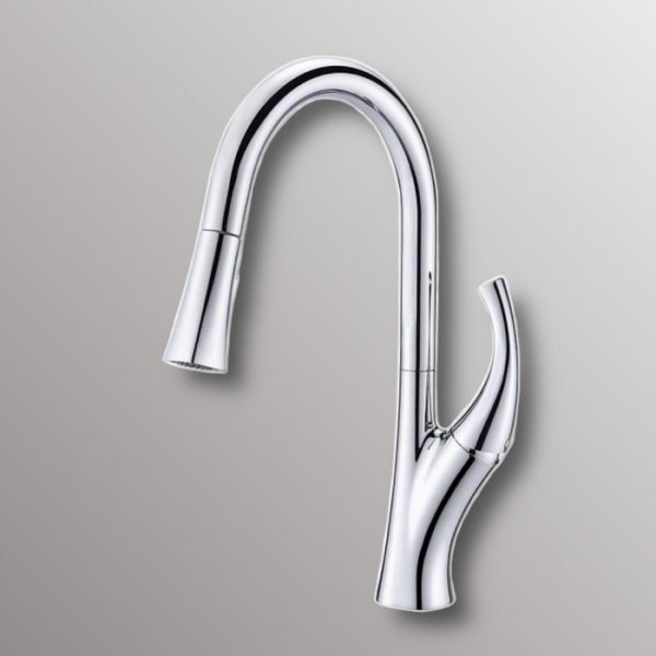 contemporary pull down kitchen faucet