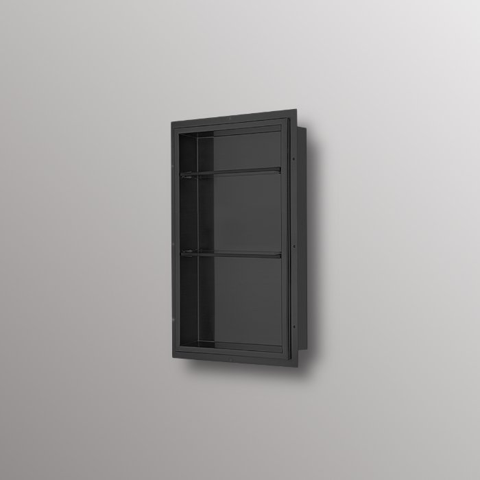 Shower Niche in Matte Black Fusion Home