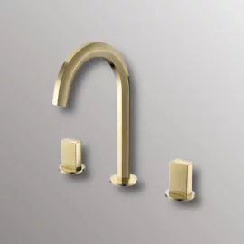 gold bathroom faucet