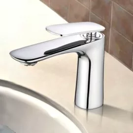 bathroom tap in chrome finish