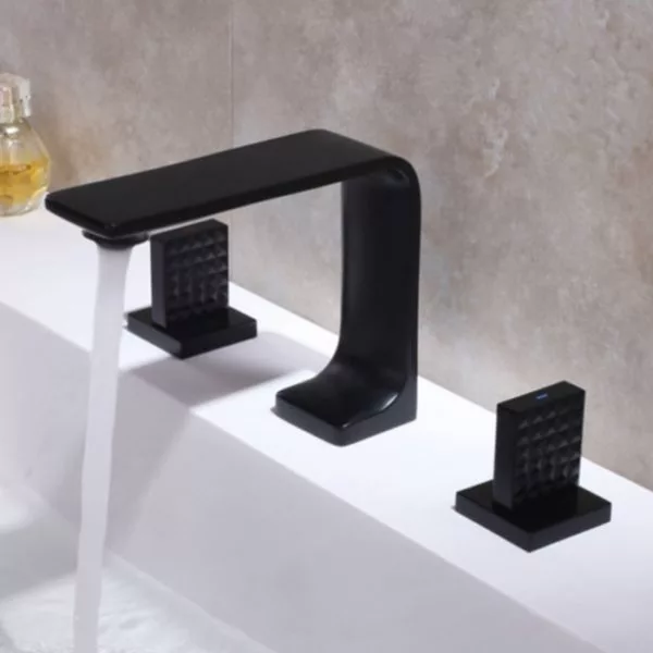 minimalist bathroom faucet in black finish