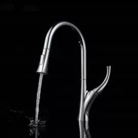 contemporary pull down kitchen faucet