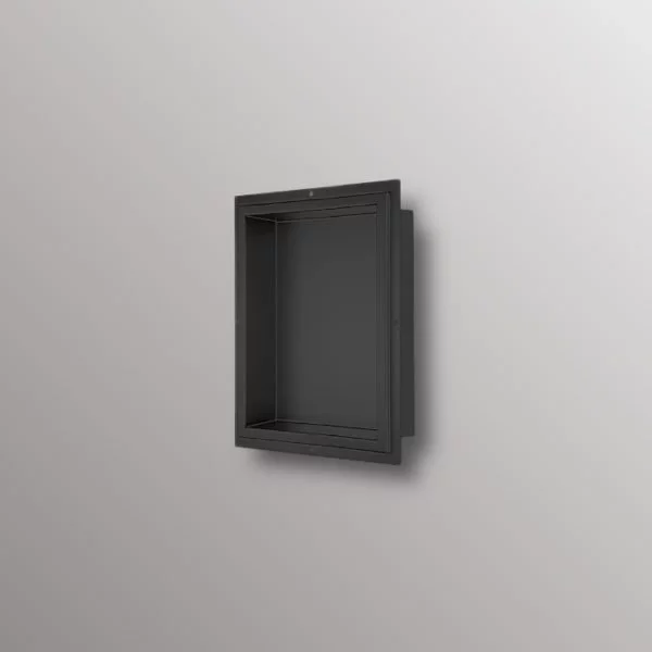 matte black wall niche